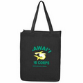 Canvas Jumbo Shopper Tote Bag w/Gusset